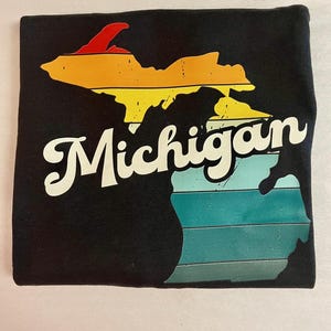 Comfort Colors®Michigan Retro Vintage T-Shirt, Bundesstaat Griffin, Retro Vintage Giban T-Shirt