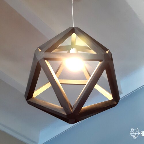 Round Paper Lamp Shade Printable Lampshade ECO Papercraft - Etsy