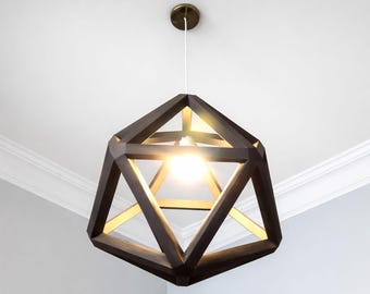PRIMA lampshade papercraft PDF, DIY art deco lamp, low poly 3D printable template
