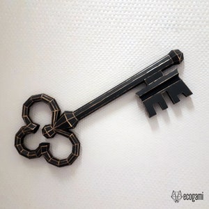 DIY KEY SCULPTURE | Key Puzzle Sculpture | 3d Printable Puzzle | Diy Key Wall Art | Easy To Make Old Key Papercraft Sculpture Pdf Template