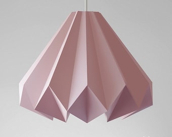 Origami paper lamp shade, printable lampshade, papercraft Pdf template to make your ceiling decoration