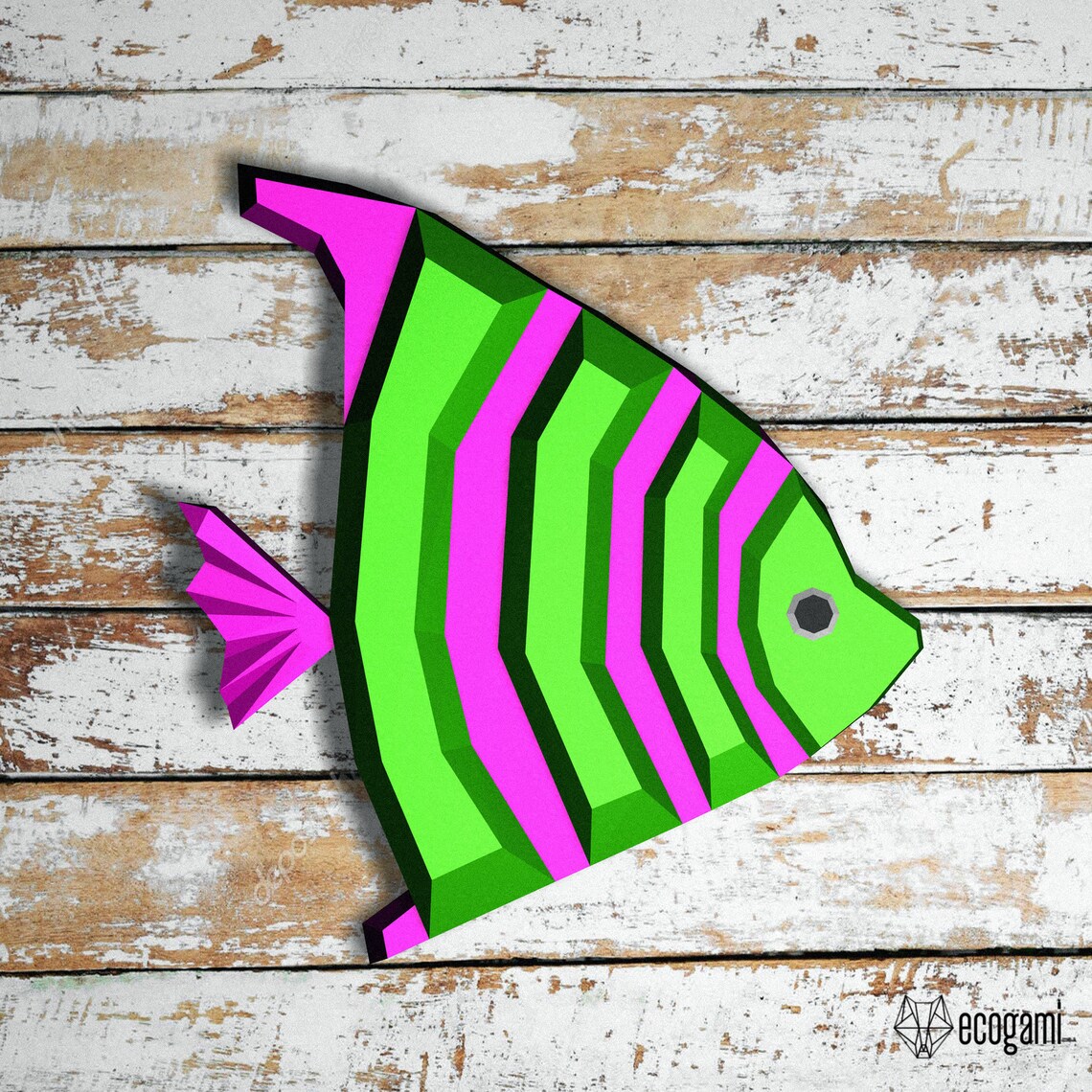 Tropical Fish Papercraft Sculpture Printable 3D Wall Art - Etsy