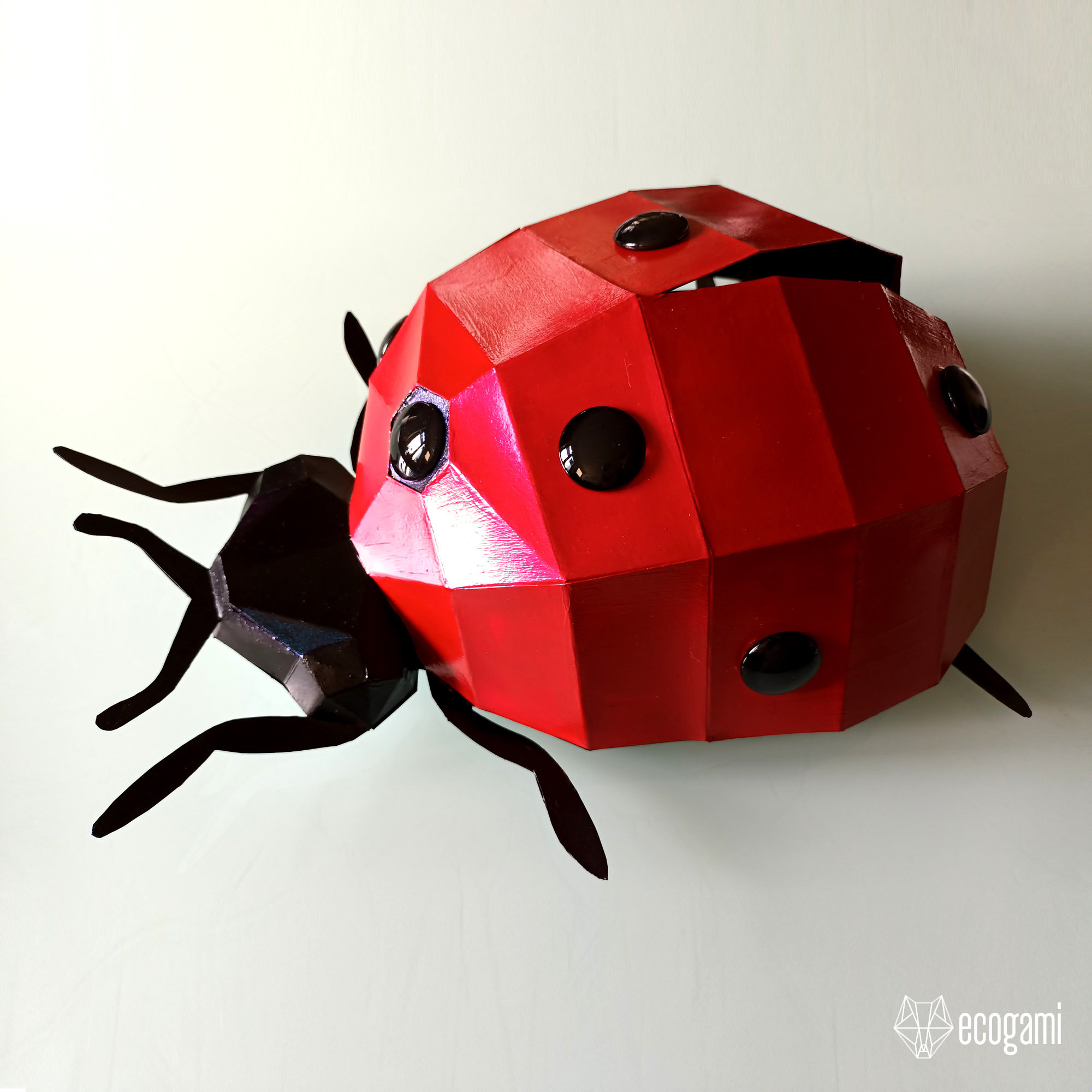Ladybug Papercraft Sculpture Printable 3D Puzzle Papercraft | Etsy