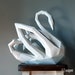 Swan Papercraft Sculpture Printable 3D Puzzle Papercraft Pdf - Etsy