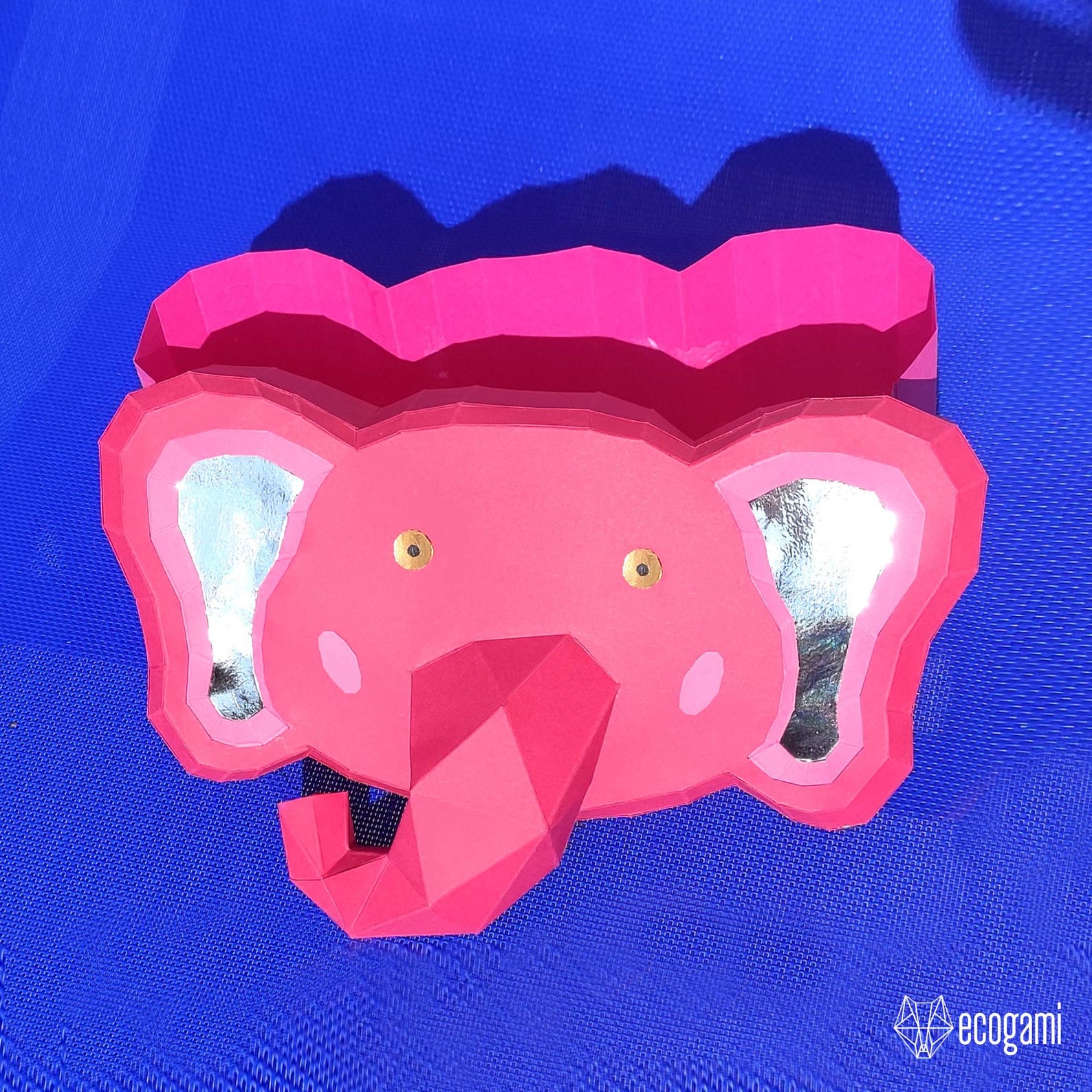 Elephant Box Papercraft PDF, DIY Storage Container, Low Poly 3D ...