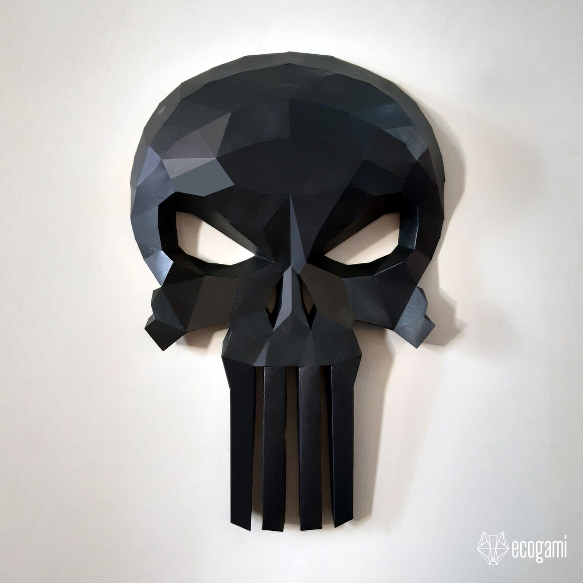 Punisher Skull Papercraft Sculpture Printable 3D Puzzle - Etsy