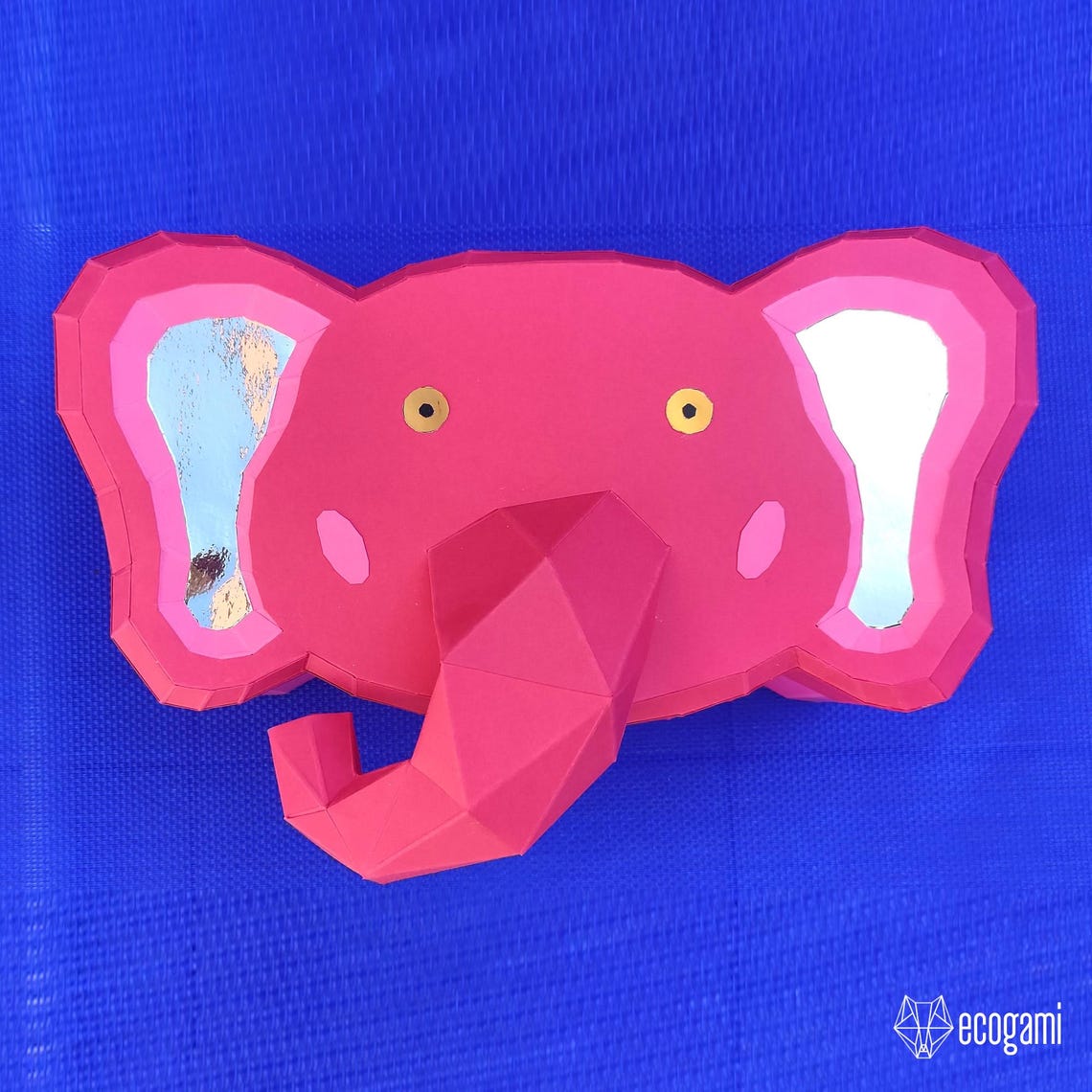 Elephant Box Papercraft PDF, DIY Storage Container, Low Poly 3D ...