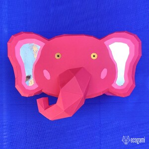 Elephant Box Papercraft PDF, DIY Storage Container, Low Poly 3D ...