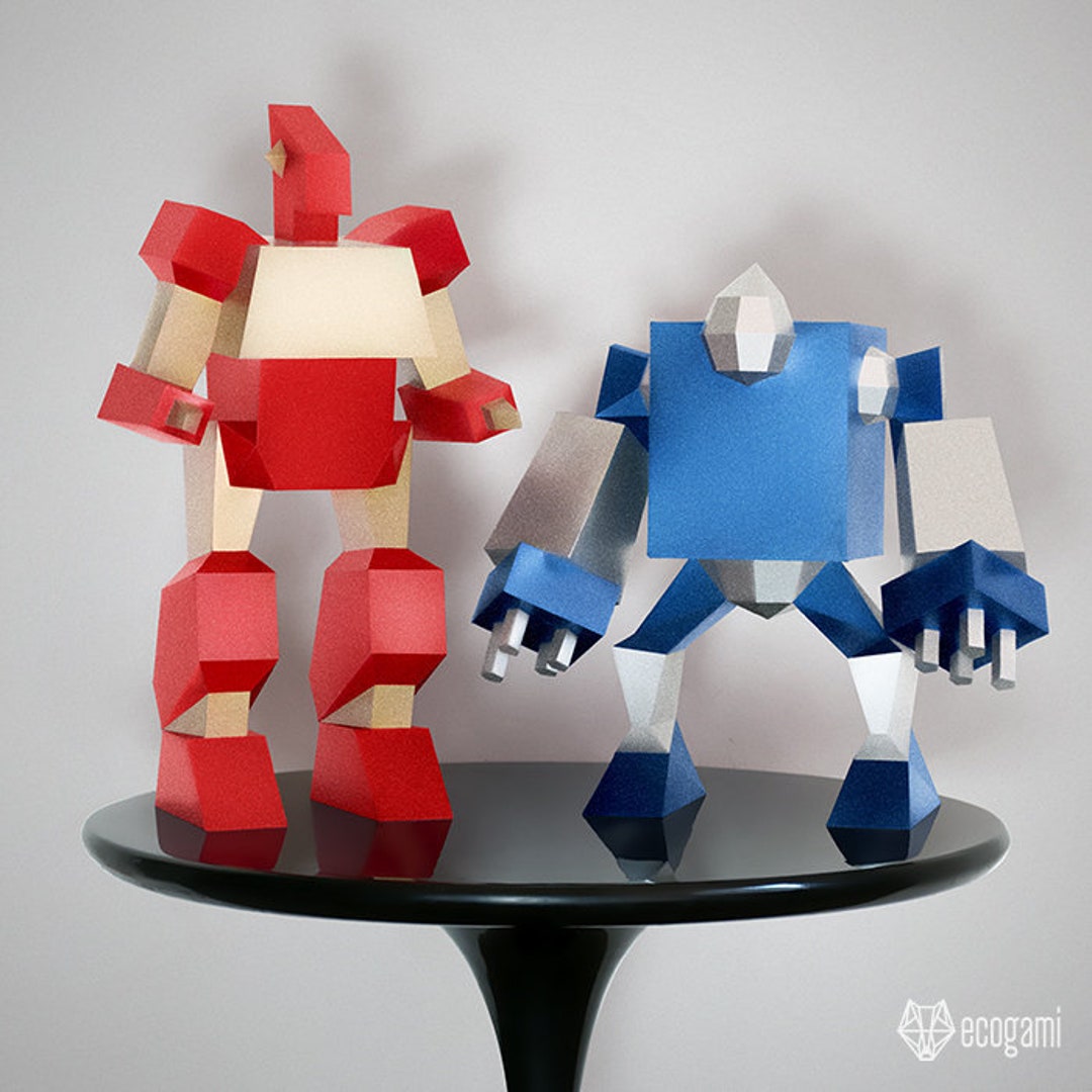 robot-papercraft-sculptures-printable-3d-puzzle-papercraft-pdf-template-to-make-your-robot-figurines-etsy for Free Printable 3d Robot Template Robot Papercraft Sculptures, Printable 3D Puzzle, Papercraft Pdf Template to Make Your Robot Figurines - Etsy for Free Printable 3d Robot Template