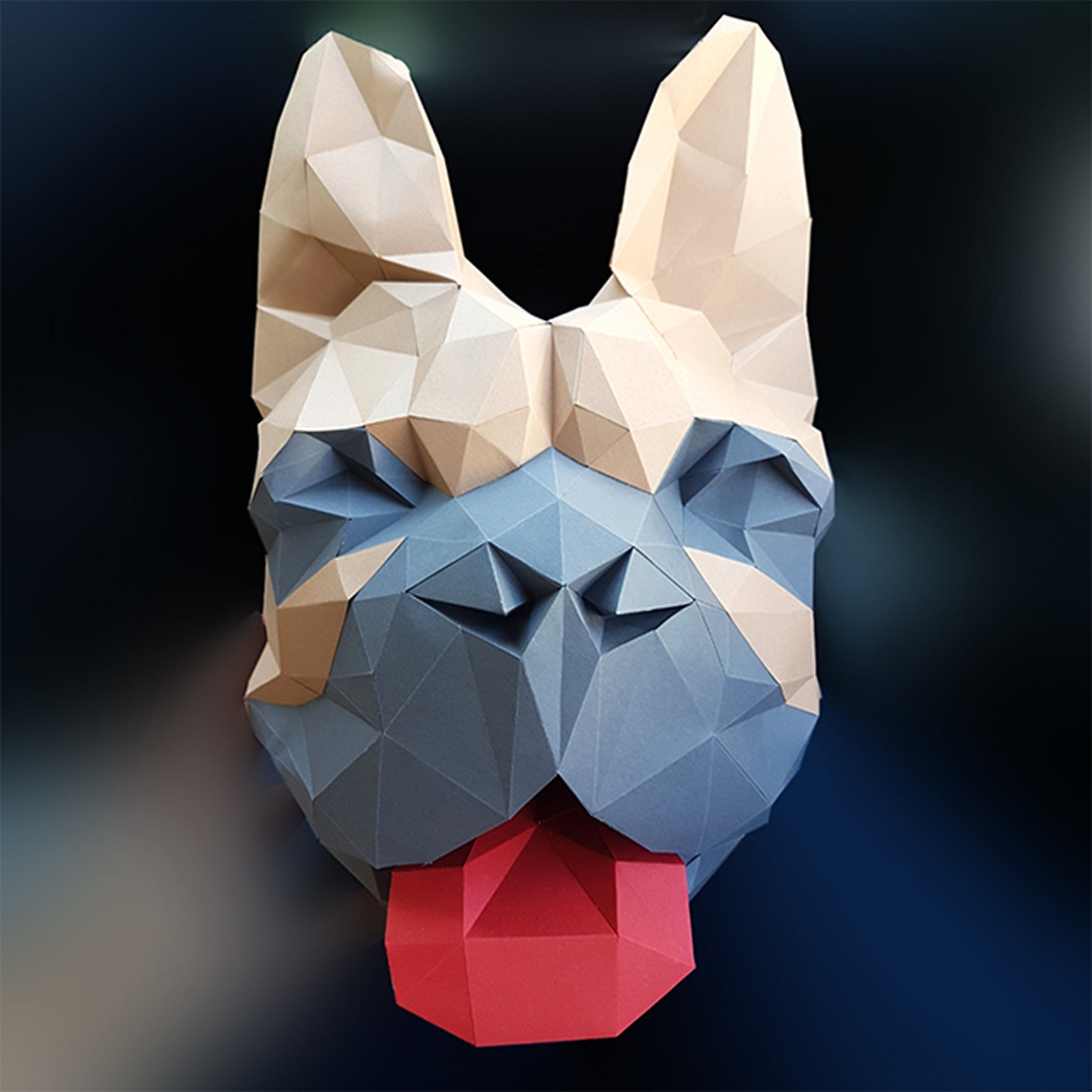 French Bulldog Papercraft Sculpture Printable 3D Puzzle - Etsy