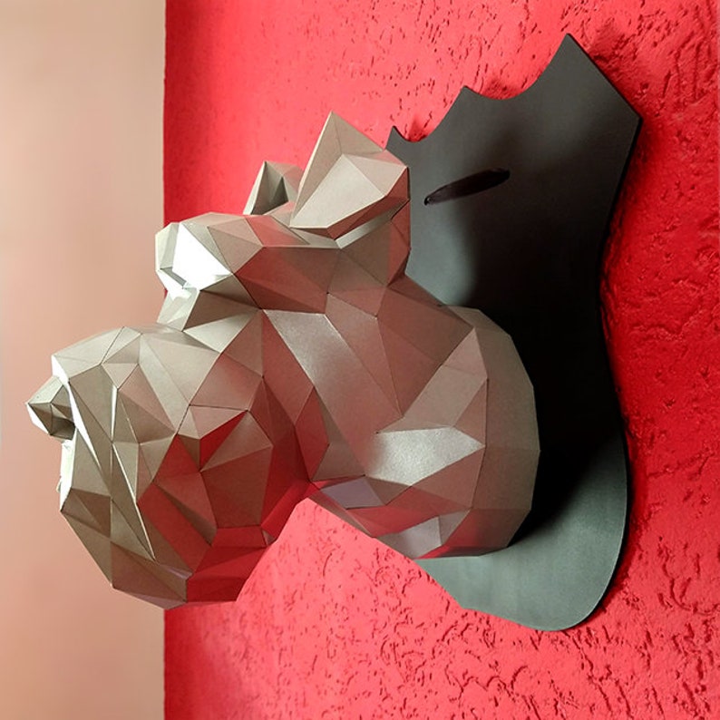 Schnauzer papercraft sculpture printable 3D puzzle image 8