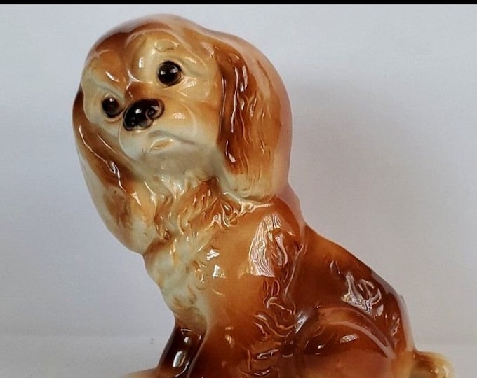 Vintage 1950s Royal Copley Cocker Spaniel Planter