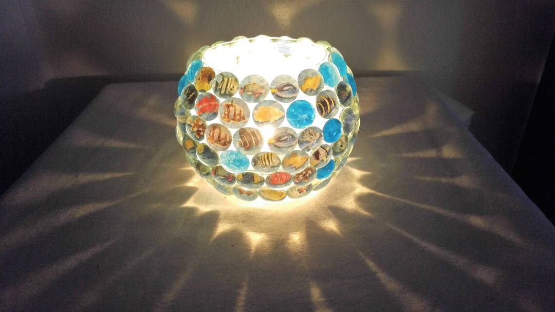 Fish Bowl Candle Holder Etsy
