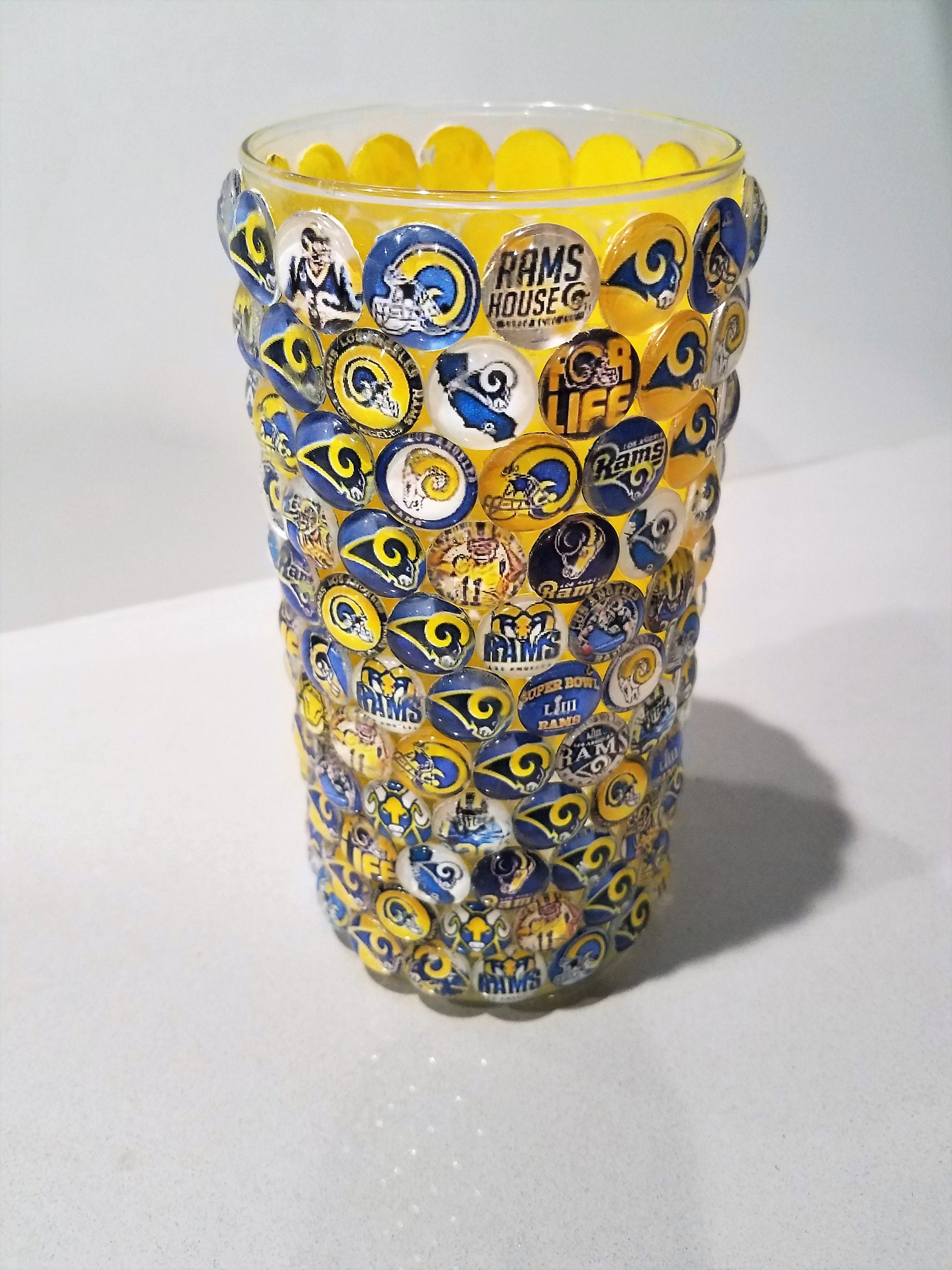 Los Angeles Rams Football Team Candle Holder, Container, Vase