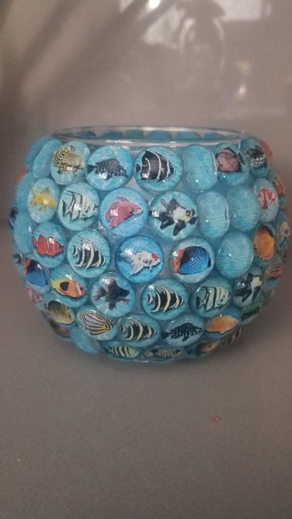 Fish Bowl Candle Holder Etsy