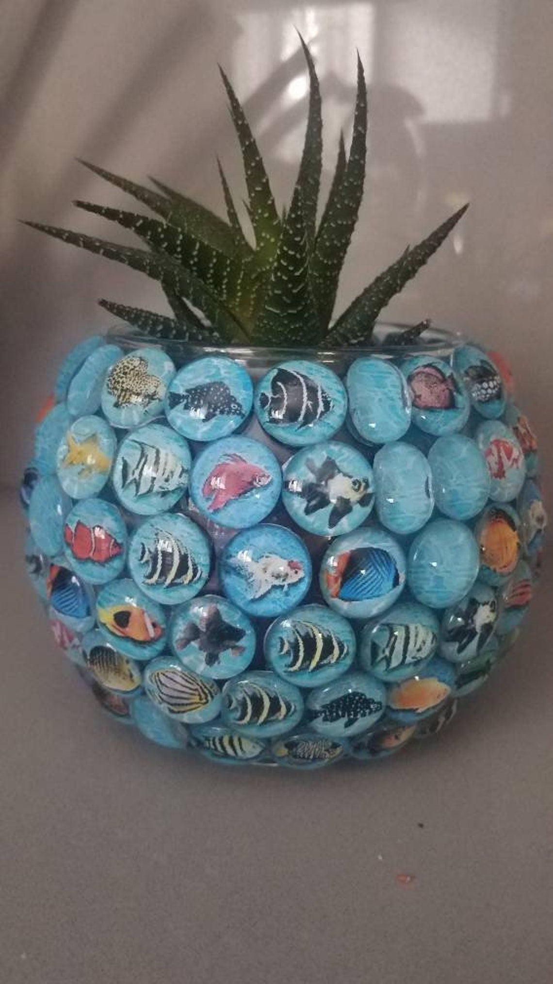 Fish Bowl Candle Holder Etsy