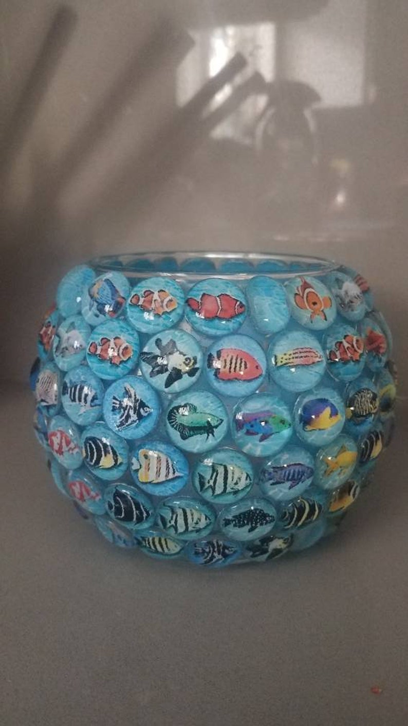 Fish Bowl Candle Holder Etsy