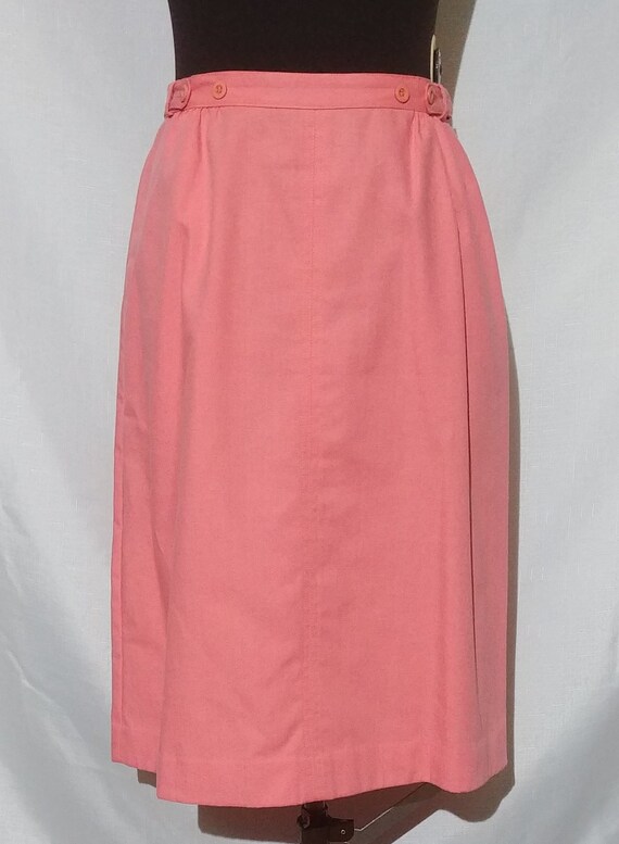 coral wrap skirt