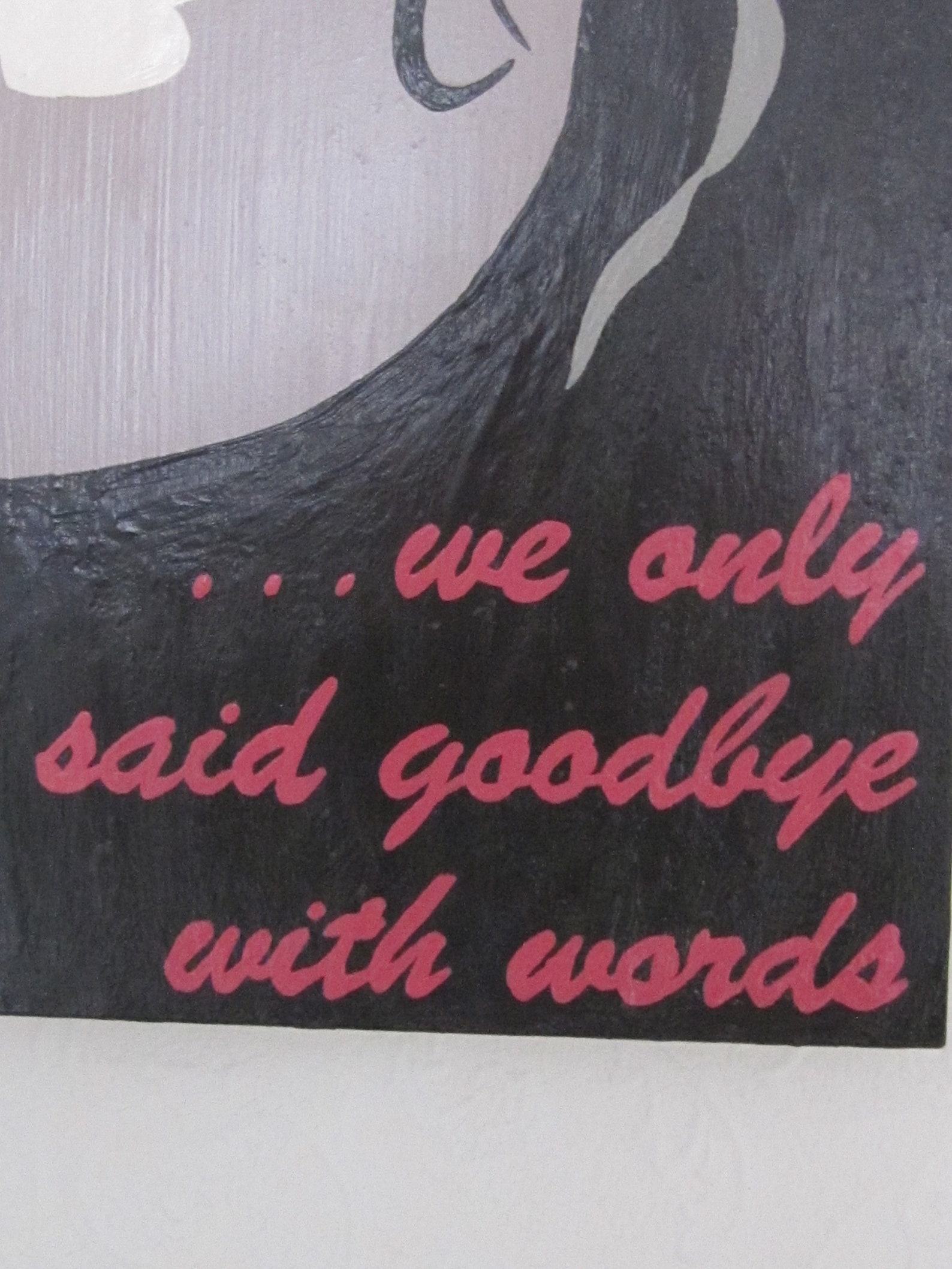 Amy Winehouse We Only Said Goodbye With Words, Hand Painted Wall Plaque. Etsy