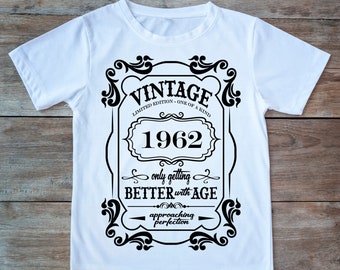 55th Compleanno Regalo ANNO 1964 invecchiato a puntino da Donna Divertente T-SHIRT OLD
