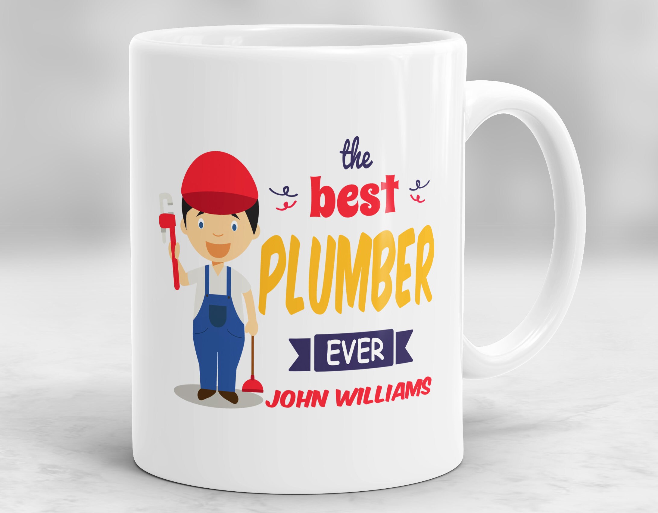 Custom Plumber Mug Plumber Gift Presents for Plumbers Etsy