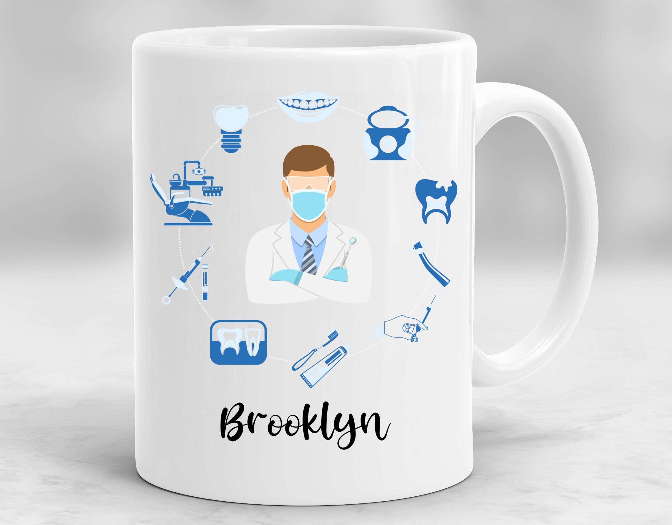 Personalized Dentist Mug Dentist Cup Dentist Gift Dentist Etsy
