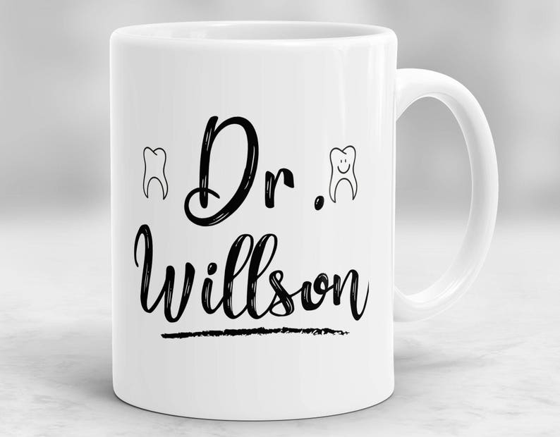 Custom Dentist Mug Gift for Dentist Personalized Dentist Cup Etsy