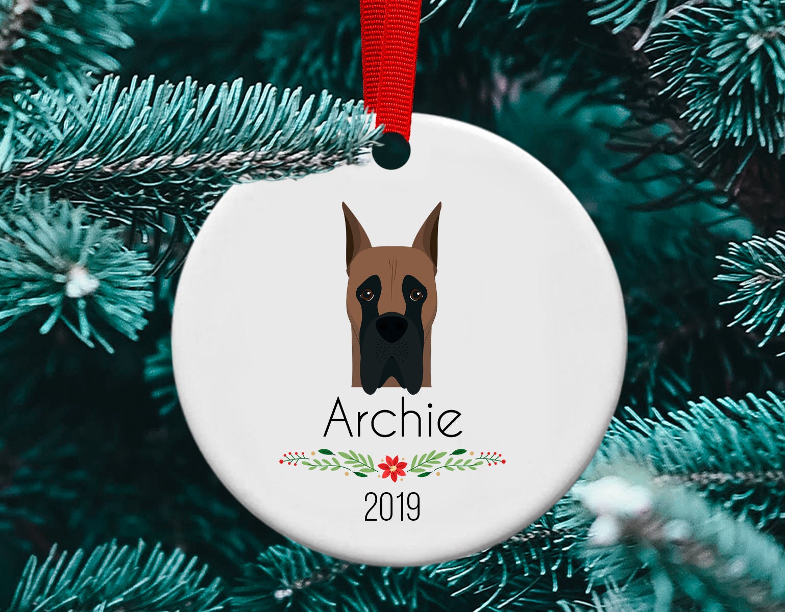 Great Dane Christmas Ornament Great Dane Christmas Tree | Etsy