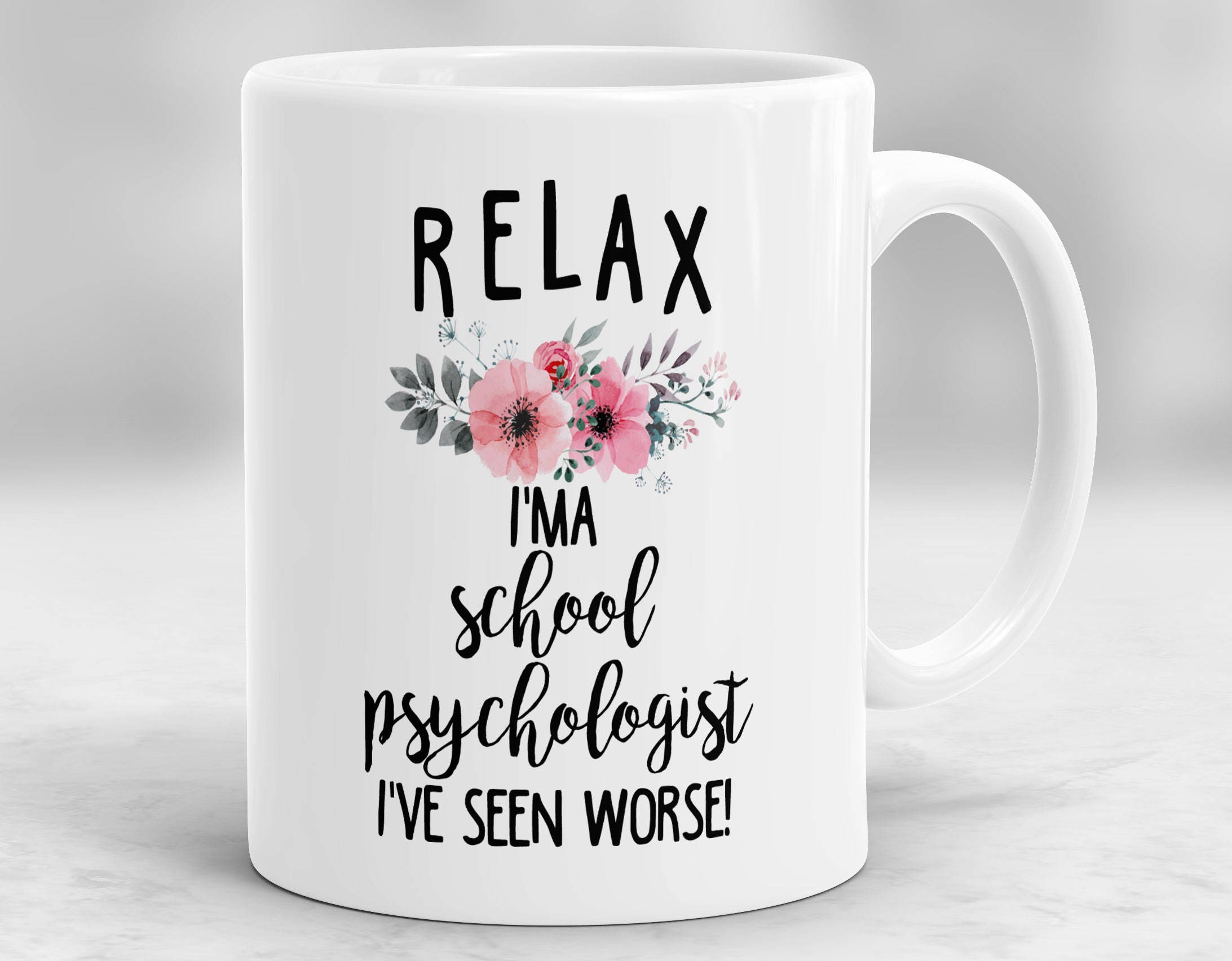 School Psychologist Mug Psychologist Gift Psychology Etsy