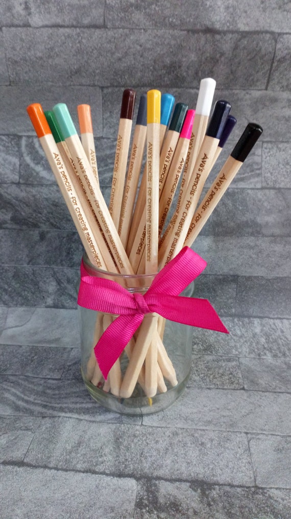 Personalised colouring pencils 