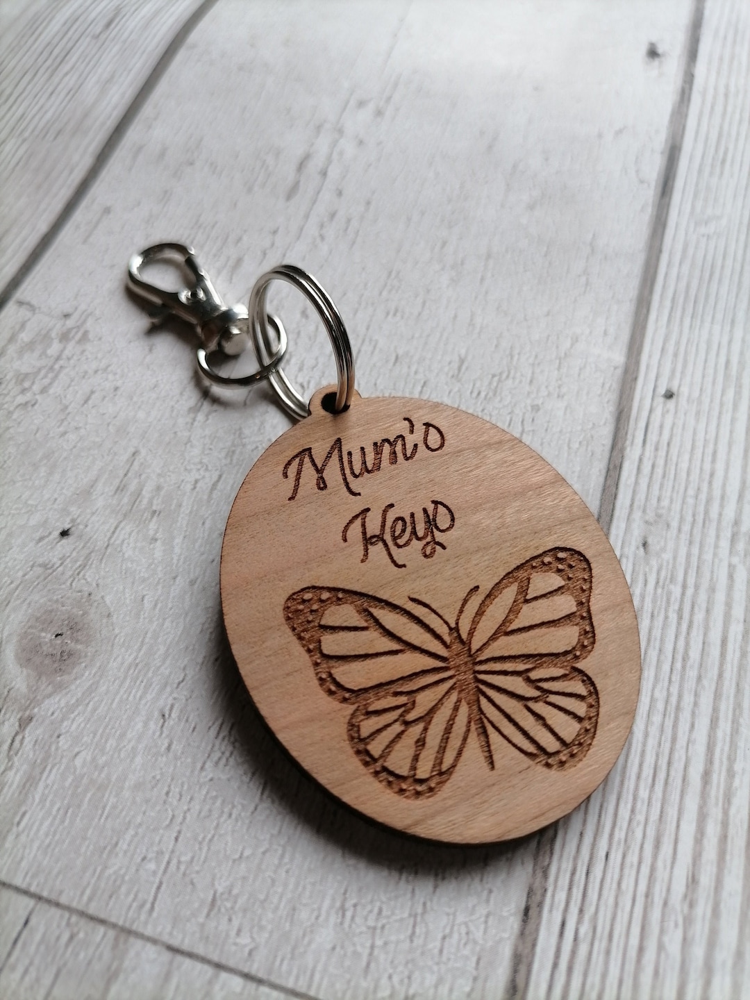 Butterfly Key Rings Butterfly Key Ring, Wooden Personalised Butterfly Keyring - Etsy UK