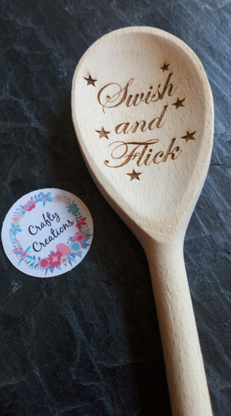 Engraved personalised wooden spoons wooden spatulas Etsy