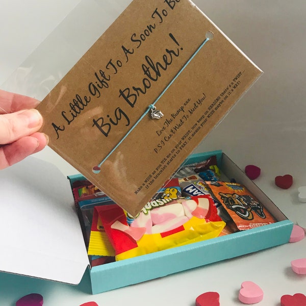 TINY sweet box surprise baby shower Card Baby shower gift big brother gift card big brother to be gift big brother to be card baby box gift
