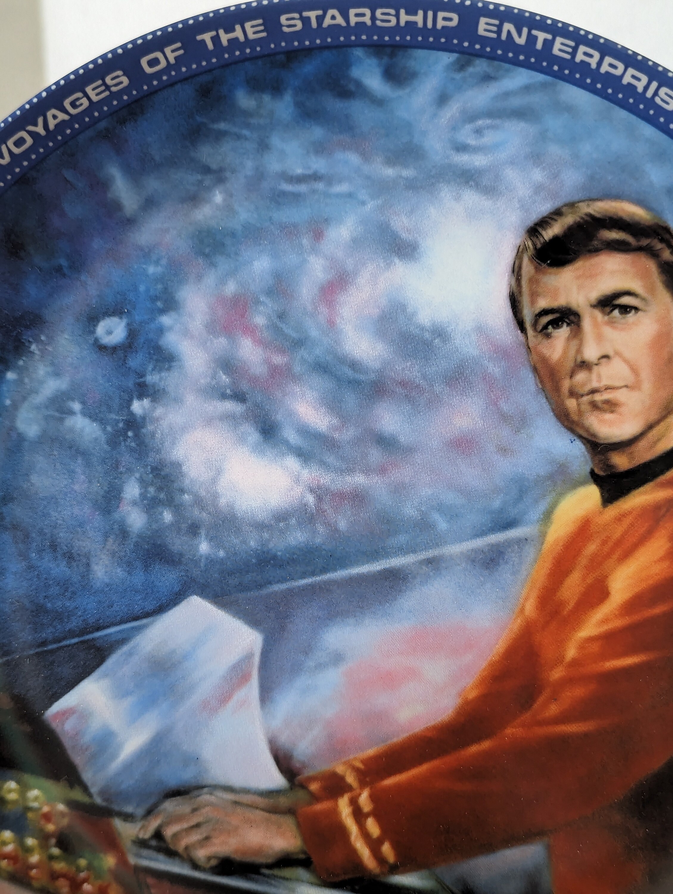Plaque Murale Métal Vintage Star Trek - 30 X 20 Cm - Étain Multicolore - Neuf Décor Série TV