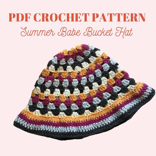 Crocheted Bucket Hat Pattern PDF Download Etsy