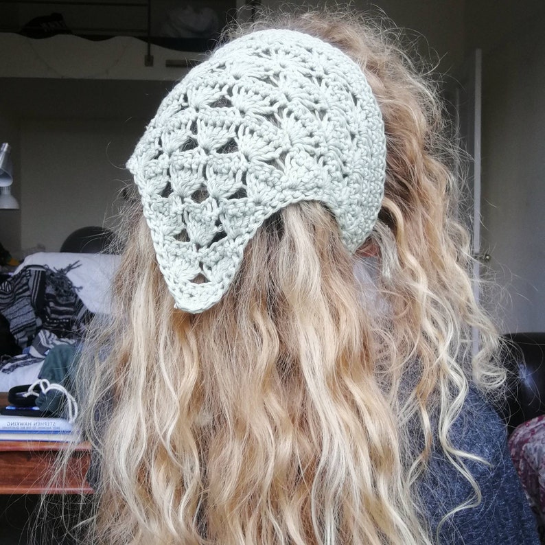 Seashells Hair Kerchief Bandana PDF Crochet Pattern Etsy