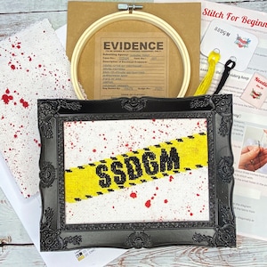 SSDGM Cross Stitch Kit For Beginners, My Favourite Murder, Murderino Gift