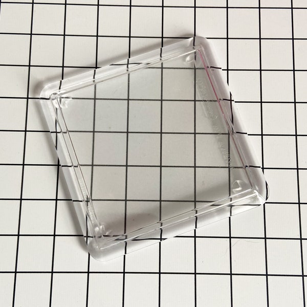 Cross Stitch Coaster, Clear Acrylic Coaster, Holds an 8cm Square Insert