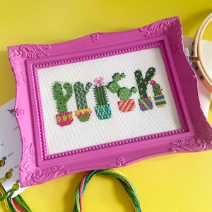 Prick Cross Stitch Pattern, Rude Cross Stitch Downloadable PDF