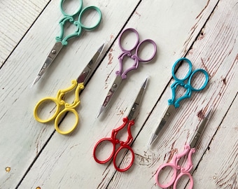 Decorative Embroidery Scissors, Ornate Thread Snips