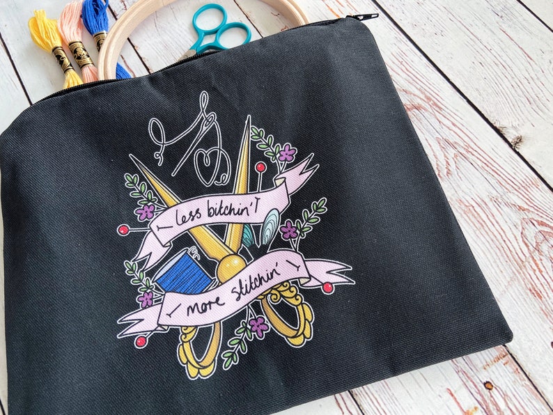 Cross Stitch Project Bag Embroidery Project Bag Sewing Gifts Etsy UK