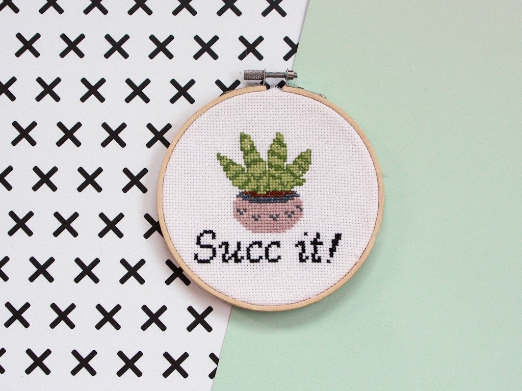 Succulent Cross Stitch Kit for Adults, Plant Lady Gift for Her, Cactus Wall  Art. -  Israel