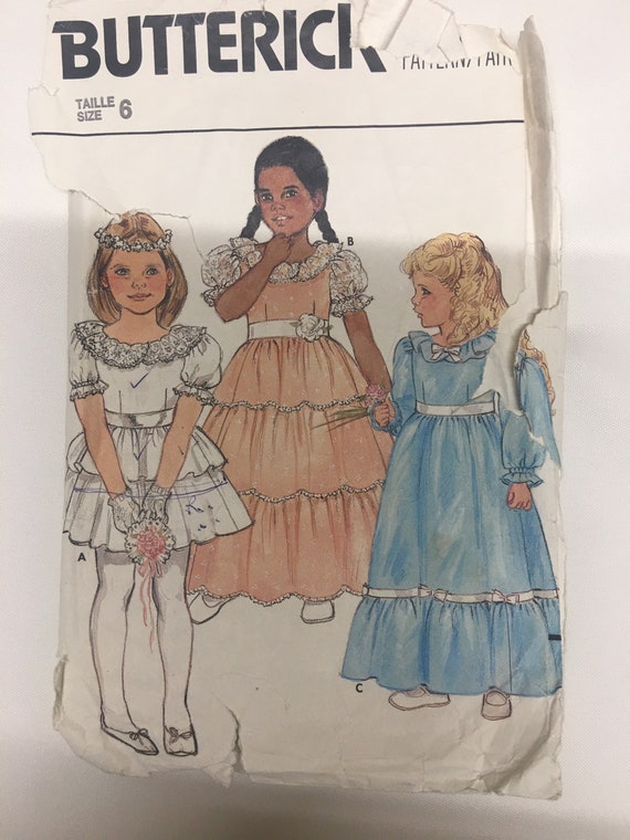 Vintage Pattern for a Bridesmaid/party Dress for a Girl