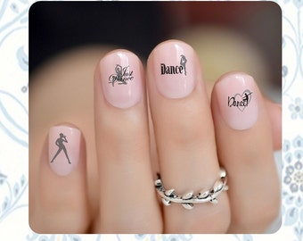 Dance Nail Decals/Nail tattoos