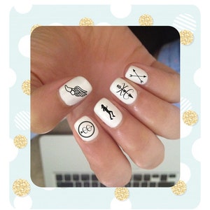 Cross Country Nail Tattoos, Nail Decal