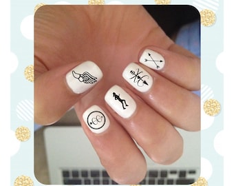 Cross Country Nail Tattoos, Nail Decal