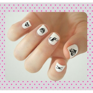 Swim Team Nail Tattoos, Nail Decal