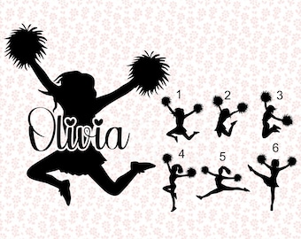 Cheer- Personalized Stickers, Decals, Iron on