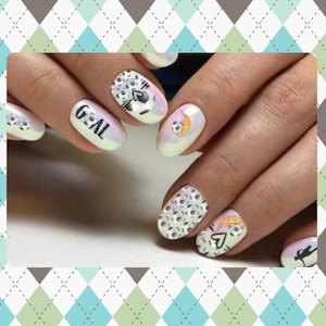 Soccer Nail Wraps, Nail Decals