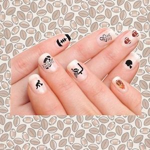 Football Nail Tattoos, Nail Decal